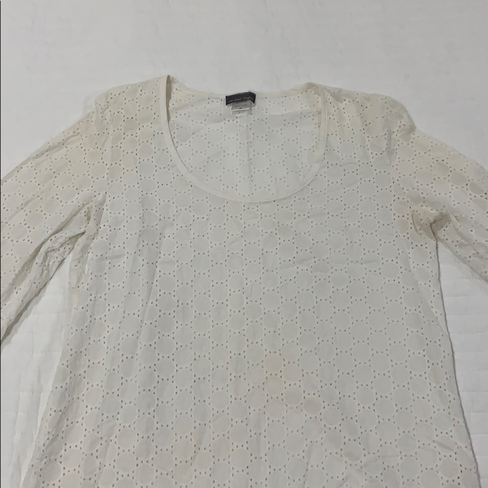 White bathing suit coverup